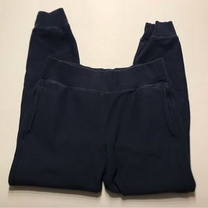 Champion Reverse Weave Navy Logo Sweatpants Size Medium Mens